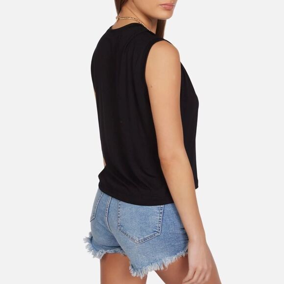 Michael Lauren | Revolve | Black Enzzo Tank Top - Picture 4 of 7